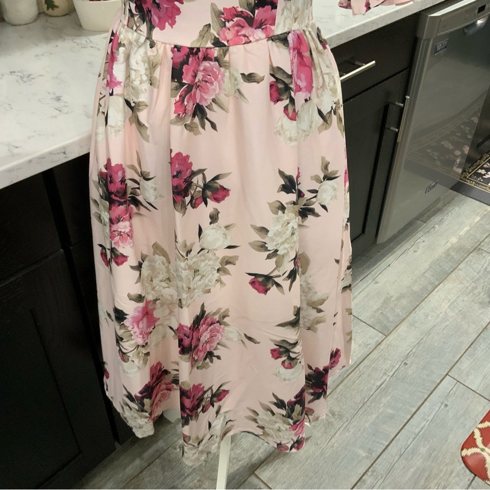 JESSAKAE Midi Dress Rosewood Acre Small Pink Floral Fairy Romantic Cottage Core - Picture 5 of 15